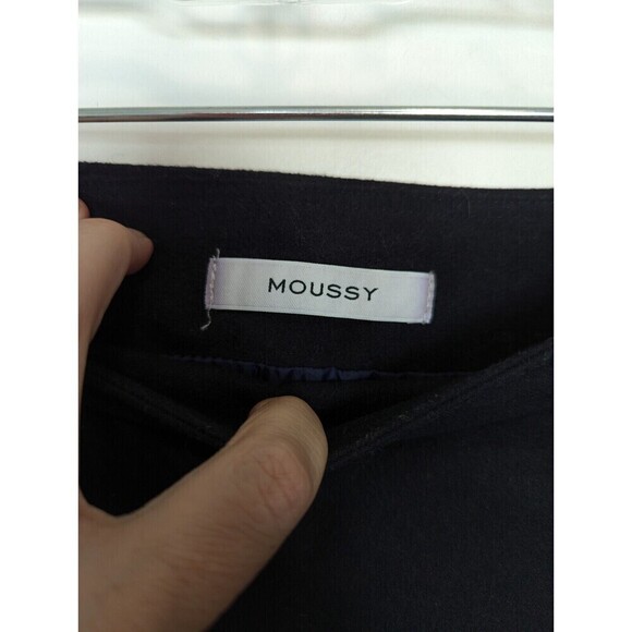 Moussy Black Mini Skirt Women's Size 2 Pleated Buttons - Picture 7 of 10